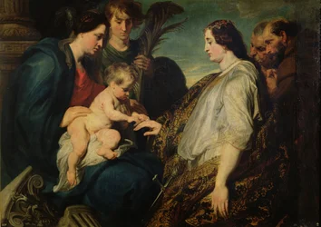 Le Mariage Mystique de Sainte Catherine, 1618-20